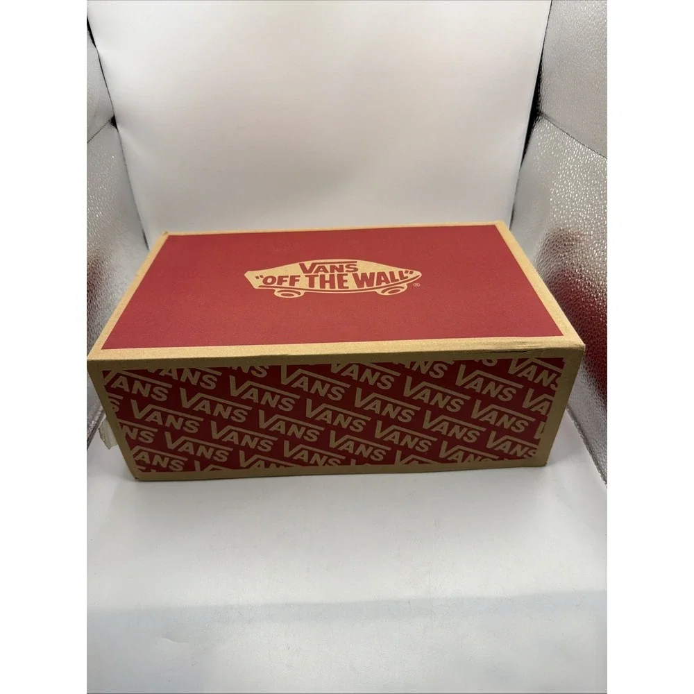 -NEW Vans Sneaker Skate Shoe Lace Up Canvas White Men's Size 8‎